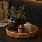 Signature Decorative Woven Rattan Tray