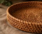 Signature Decorative Woven Rattan Tray
