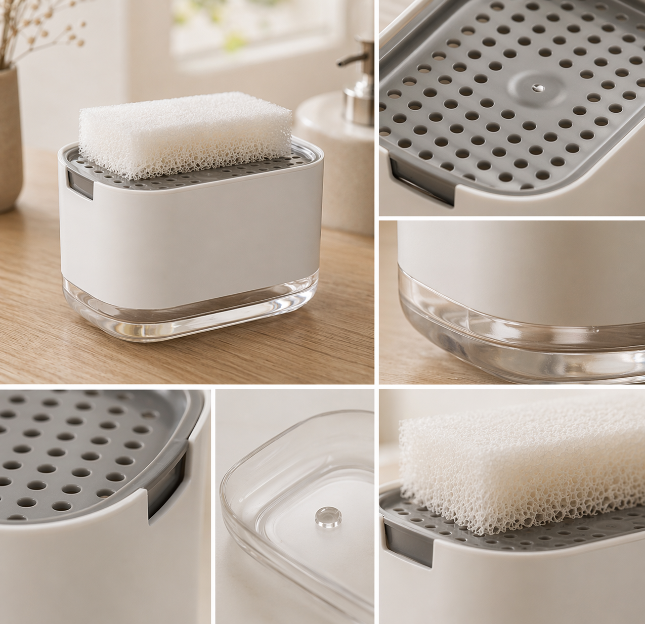 Kitchen Sink Soap & Sponge Organiser