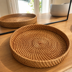 Signature Decorative Woven Rattan Tray
