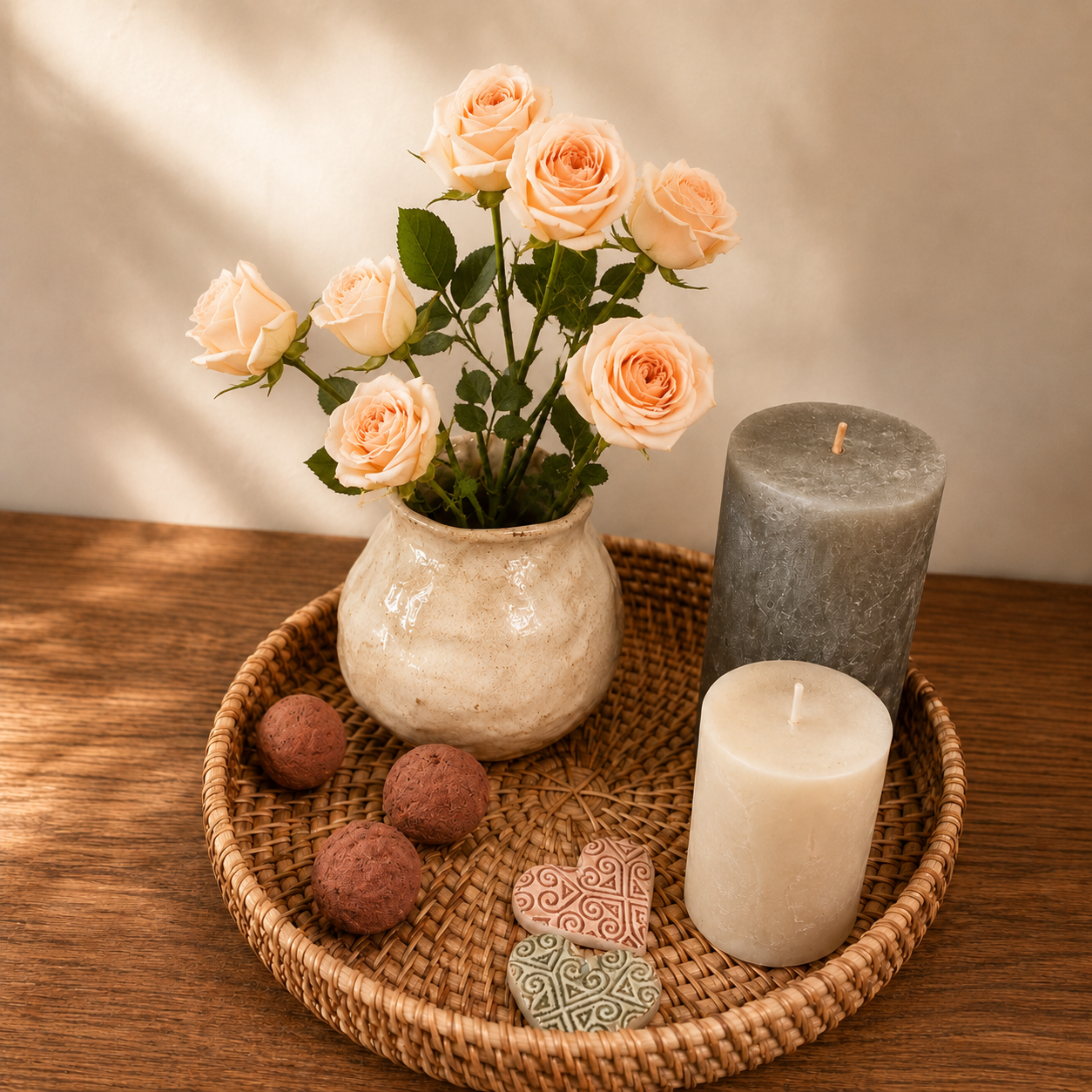 Signature Decorative Woven Rattan Tray