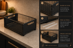 Pull-Out Kitchen Cupboard Organiser Set – Sliding Storage Baskets